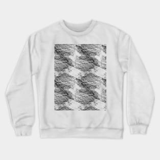 Monochrome grunge pattern Crewneck Sweatshirt